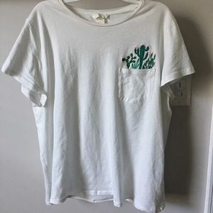 Tshirt with cactus pocket